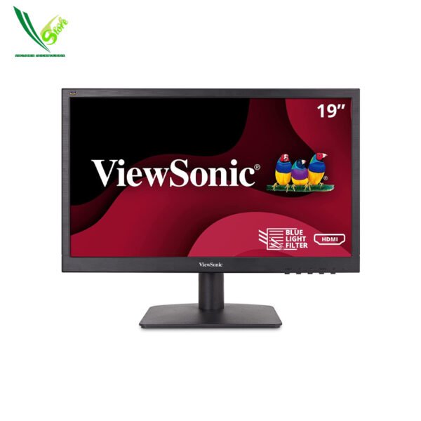 Monitor Office ViewSonic VA1903H 19-Inch WXGA 1366x768p 16:9 Widescreen Monitor with Enhanced View Comfort, Custom ViewModes and HDMI for Home and Office, Black
