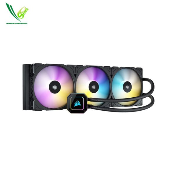 24 Liquid CPU Cooler CORSAIR iCUE H170i ELITE CAPELLIX  - 33 Dynamic RGB LEDs - 140mm Fans - 420mm Radiator - COMMANDER CORE Smart Lighting Controller