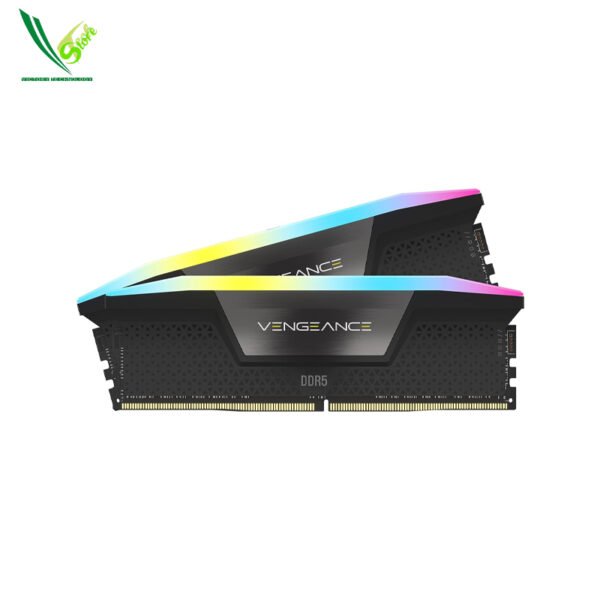 27 RAM Desktop Corsair VENGEANCE RGB DDR5 Black DDR5, 5600MT/s 32GB 2x16GB DIMM, Unbuffered, 40-40-40-77,XMP 3.0, Heatspreader, RGB LED, 1.25V"