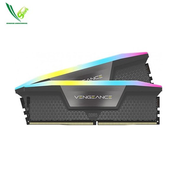 CORSAIR VENGEANCE RGB DDR5 Black DDR5, 6000MT/s 64GB (2x32GB)