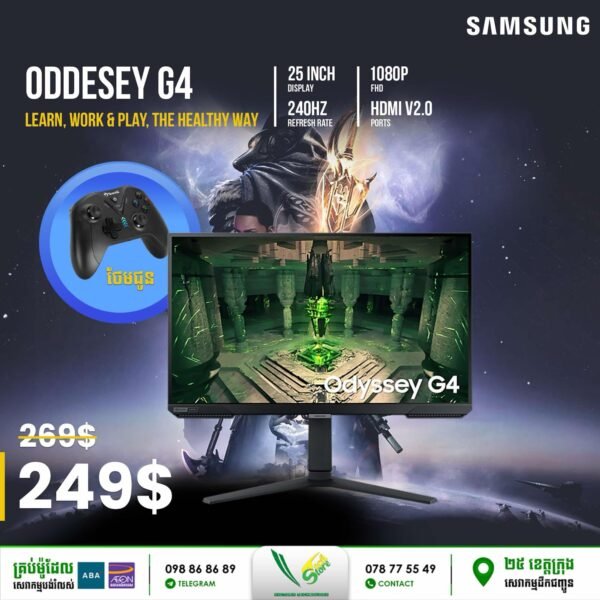 Monitor Gaming Samsung Odyssey G4 25 Inch 240Hz - Image 4