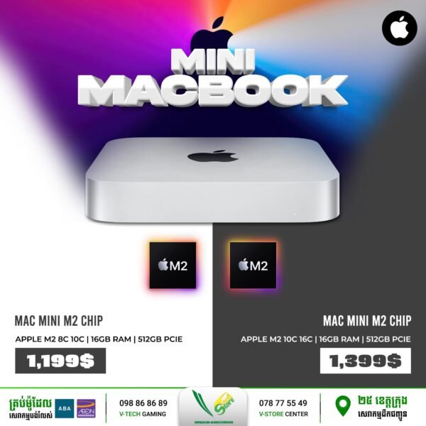 Mac Mini M2 CHIP | Apple M2 8C 10C, 16GB RAM, 512GB PCIE - Image 2