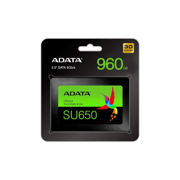 SSD ADATA SU650 960GB 3D-NAND 2.5" SATA III High Speed Read Up to 520MB/S Internal SSD - Image 2