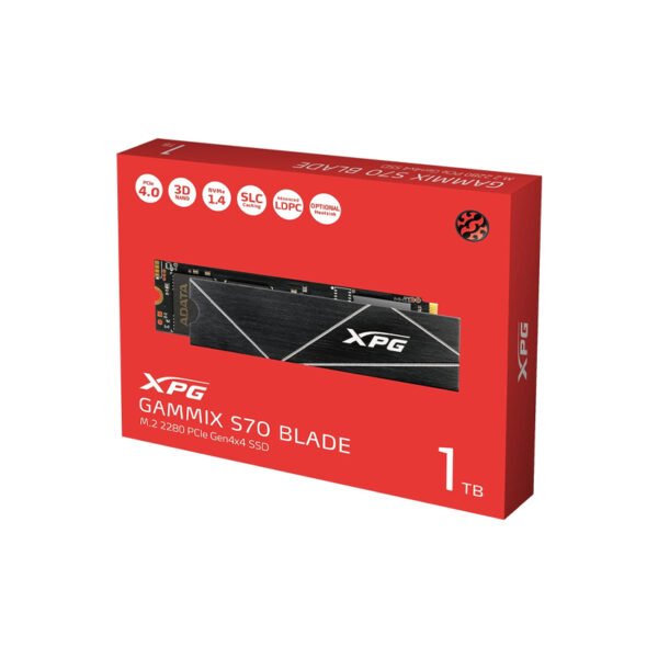 29 SSD XPG 1TB GAMMIX S70 Blade - Works with Playstation 5, PCIe Gen4 M.2 2280 Internal Gaming SSD Up to 7,400 MB/s - Image 3