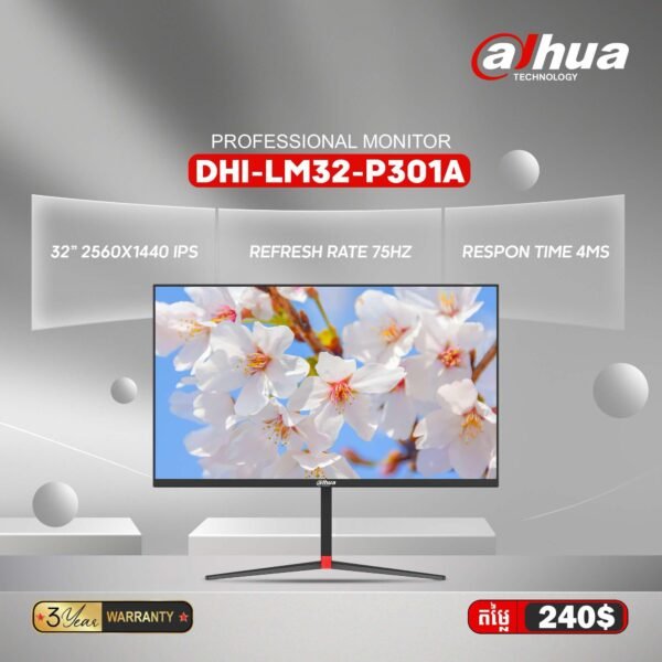 Monitor Gaming Dahua | DHI-LM32-P301A (IPS Screen size 31.5" Refresh rate 165Hz) - Image 2