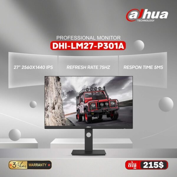 Monitor Gaming Dahua | DHI-LM27-P301A (IPS Screen size 27" Refresh rate 75Hz) - Image 2
