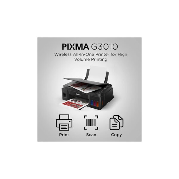 Printer Canon Pixma G3010 All-in-One Wireless Ink Tank Colour Printer - Image 2