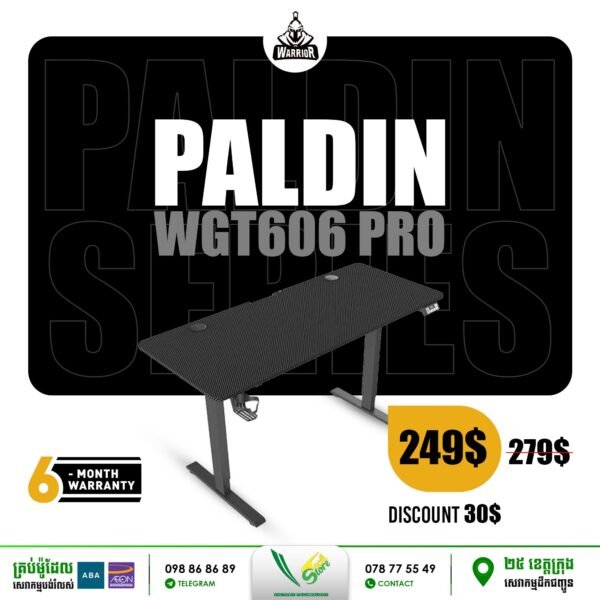 WARRIOR lifting table – Paladin Series WGT606 PRO (Black)