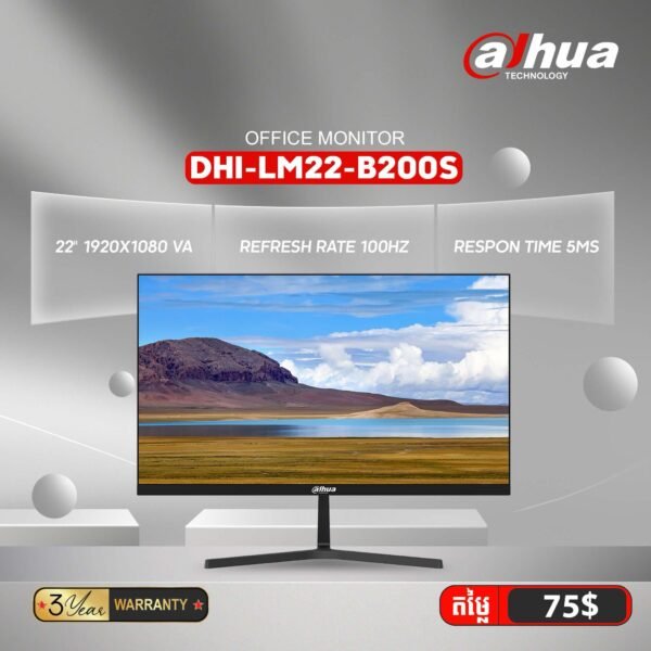 Monitor Office Dahua | DHI-LM22-B200S (IPS Screen size 21.45" Refresh rate 60Hz) - Image 2