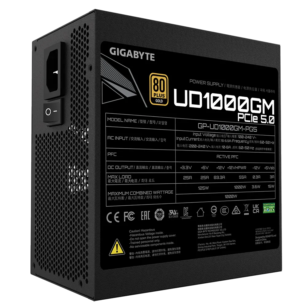 GIGABYTE GP-UD1000GM PG5 80Plus Gold (Fully Modular) - Image 5