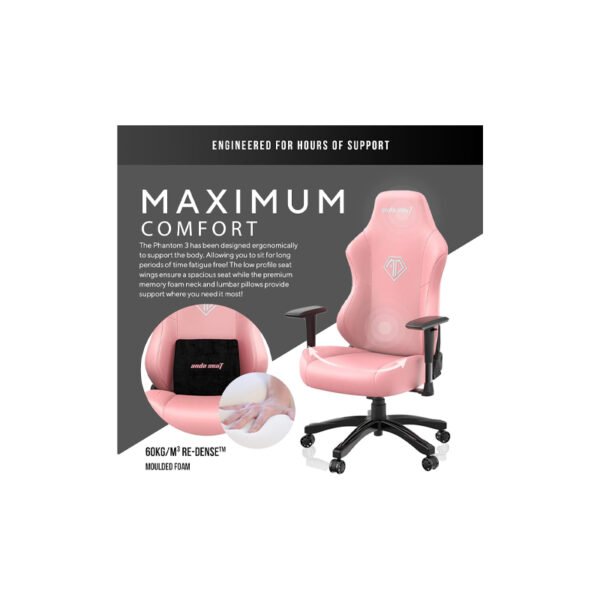 Gaming Chair Andaseat Phantom 3 Pink - Image 2