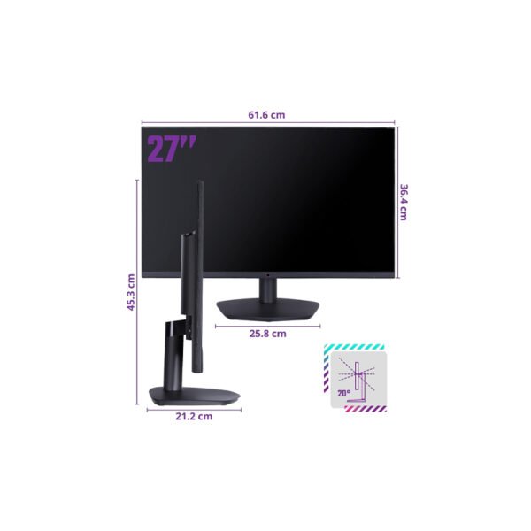 Gaming Monitor Cooler Master 27" GM27-FFS (1920x1080)IPS 165Hz FreeSync HDR Widescreen(CMI-GM27-FFS-EK) - Image 2