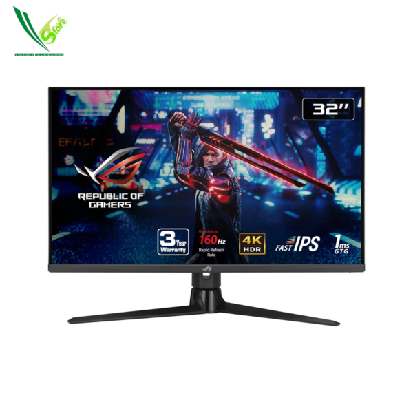 Gaming Monitor ASUS ROG Strix 32” HDMI 2.1 DSC Gaming Monitor (XG32UQ) - 4K UHD (3840 x 2160), Fast IPS, 160Hz, 1ms, G-SYNC compatible