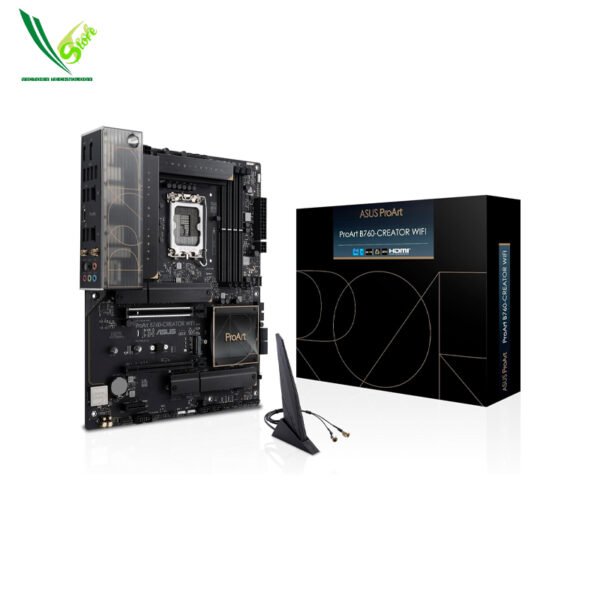 21 Asus PROART B760-CREATOR D5 (LGA 1700 ATX Motherboard 128GB\ DDR5\ PCIe 5.0\ 2.5 Gb & 1 Gb Ethernet\ ProArt Creator Hub)