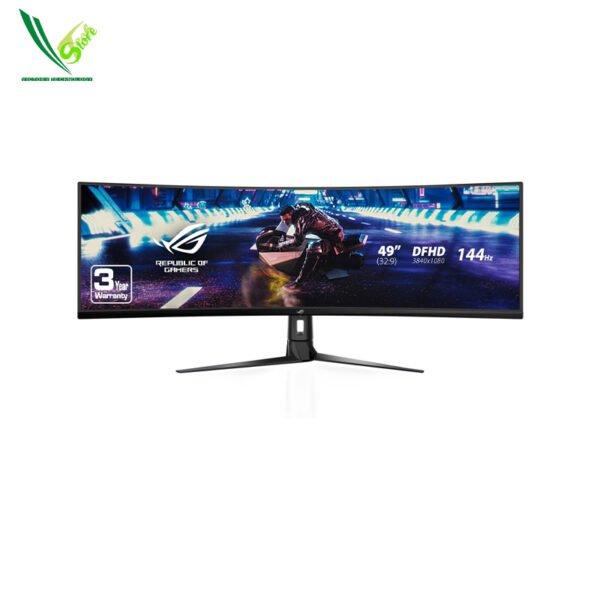 Gaming Monitor Asus ROG XG49VQ (49 inch IPS\ SUWHDR 3840x1080\ Cureved VA\ 144Hz\ HDR10\ DP Port\ USB Hub\ HDMI\ Earphone\ Jack\ Speaker)