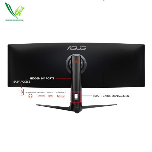 Gaming Monitor Asus ROG XG49VQ (49 inch IPS\ SUWHDR 3840x1080\ Cureved VA\ 144Hz\ HDR10\ DP Port\ USB Hub\ HDMI\ Earphone\ Jack\ Speaker) - Image 2