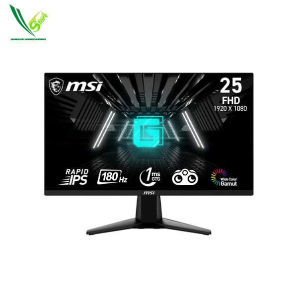 Gaming Monitor MSI G255F ( 24.5"" Flat / FHD, Rapid IPS / 180Hz / 1ms / HDMI 2x Port, 1x DP / 3 years )
