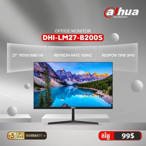 Gaming Monitor Dahua | DHI-LM27-B200S (27inch\ Refresh rate 100Hz\ Respon time 5ms) - Image 2