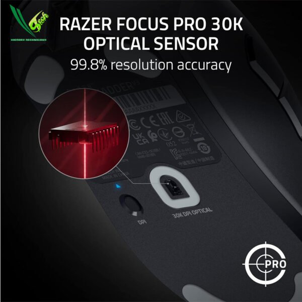 Wired Gaming Mouse Razer DeathAdder V3 (59g Ultra Lightweight - Focus Pro 30K Optical Sensor - Fast Optical Switches Gen-3-8K Hz HyperPolling) - Image 2