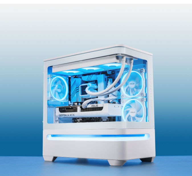 ASUS PRIME AP202 TG ARGB WHITE (3 FANS ARGB INCLUDED) - Image 2