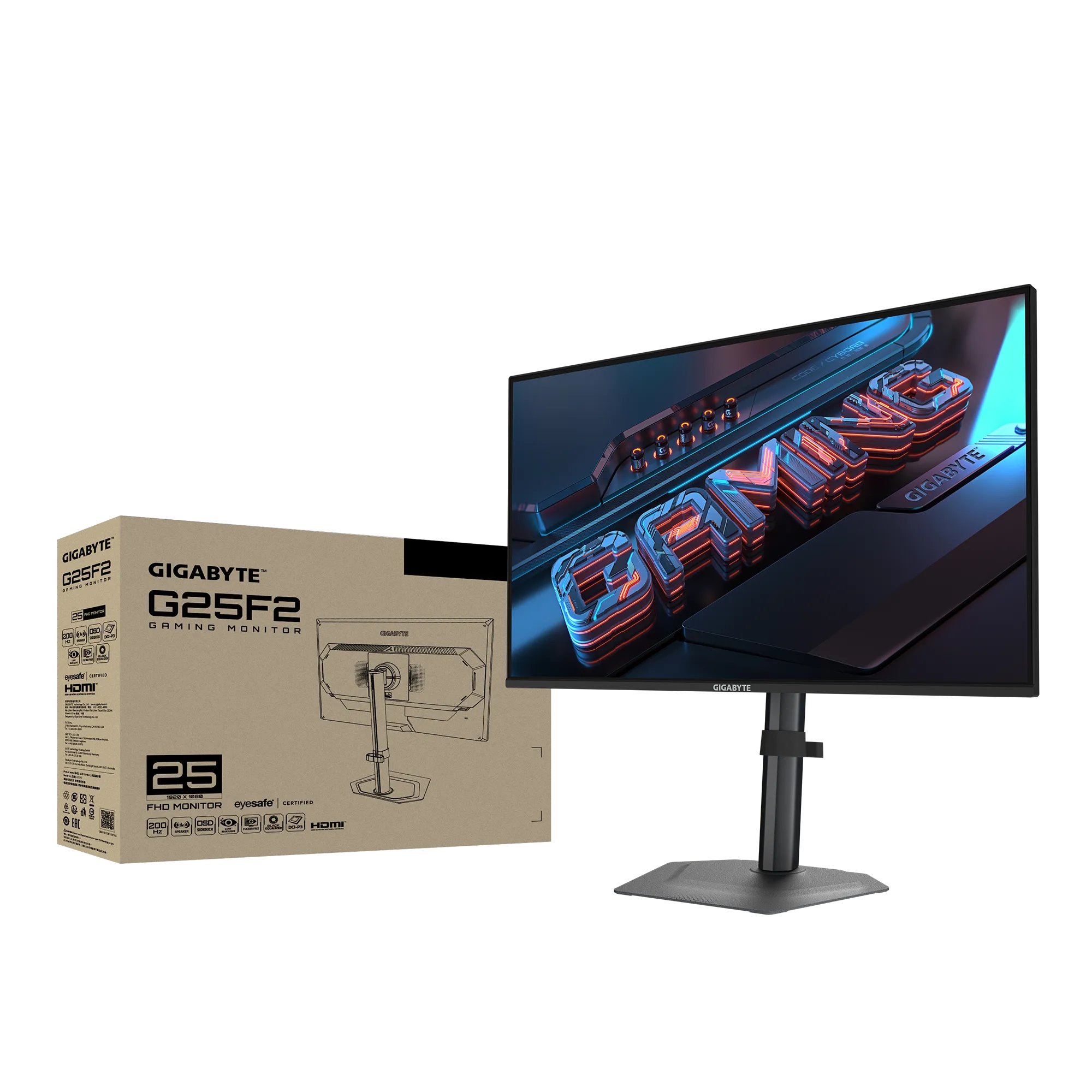 Gigabyte G25F2 | Flat Panel Size 24.5” FHD 1920x1080 200Hz IPS - Image 2