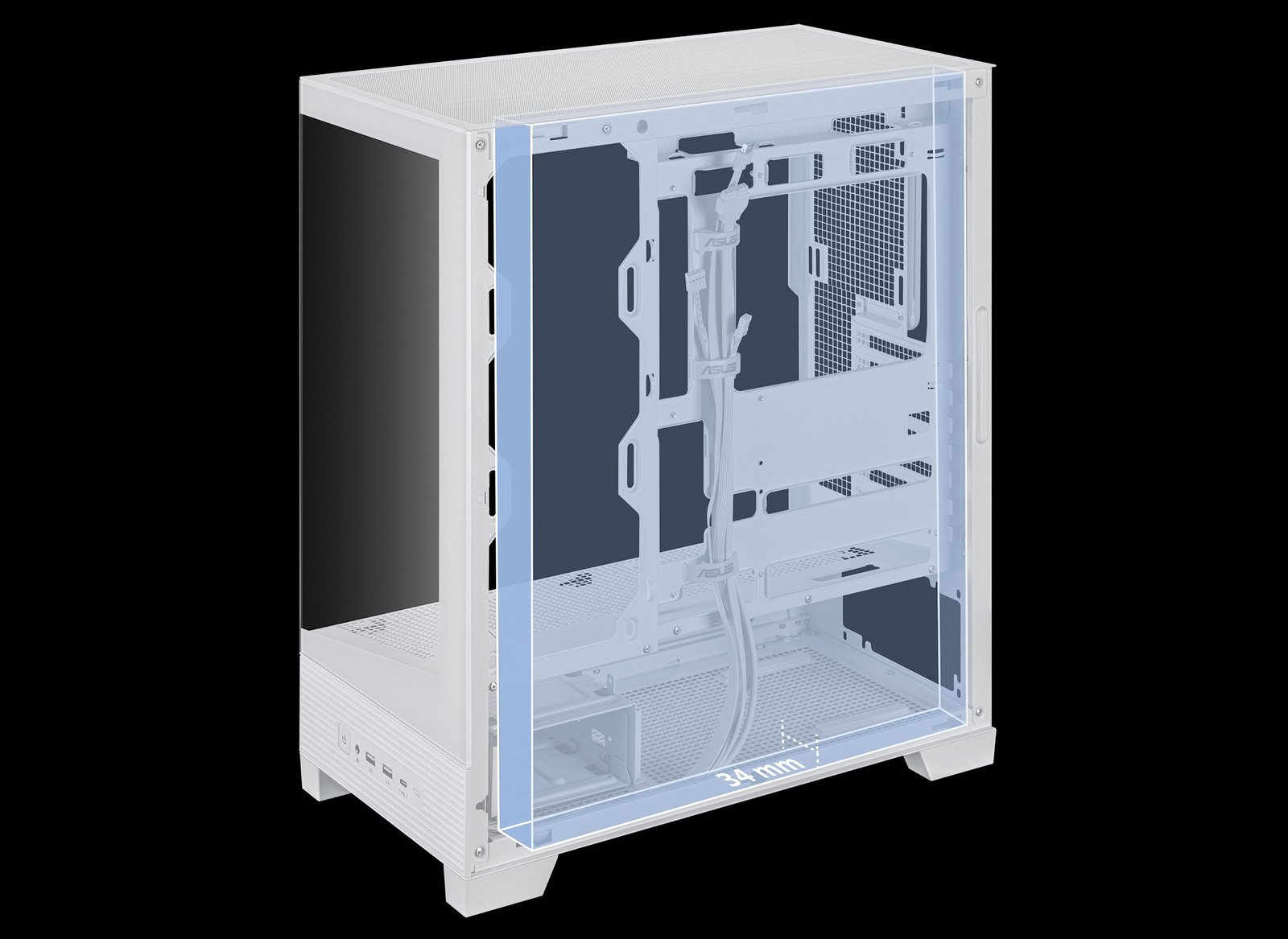 ASUS A31 PLUS TG ARGB WHITE (4 FANS ARGB INCLUDED) - Image 2