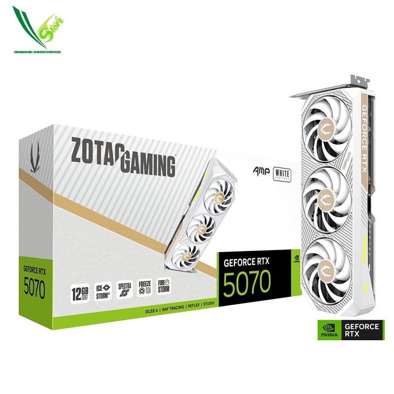 ZOTAC GAMING GeForce RTX 5070 12GB AMP WHITE
