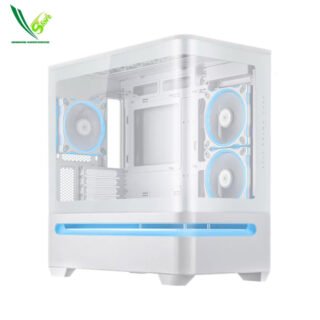 ASUS PRIME AP202 TG ARGB WHITE (3 FANS ARGB INCLUDED)