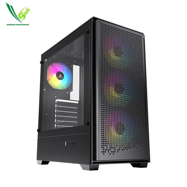 ACEGEEK - QUBE BLACK (4 ARGB FAN INCLUDE)