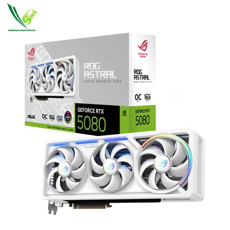 ASUS ROG Astral GeForce RTX™ 5080 16GB GDDR7 WHITE OC Edition