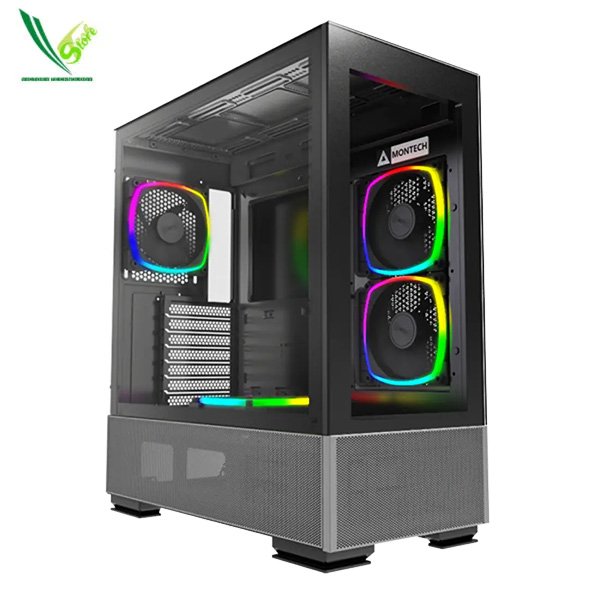 MONTECH - SKY TWO BLACK (SYNC 4ARGB FAN INCLUDE)