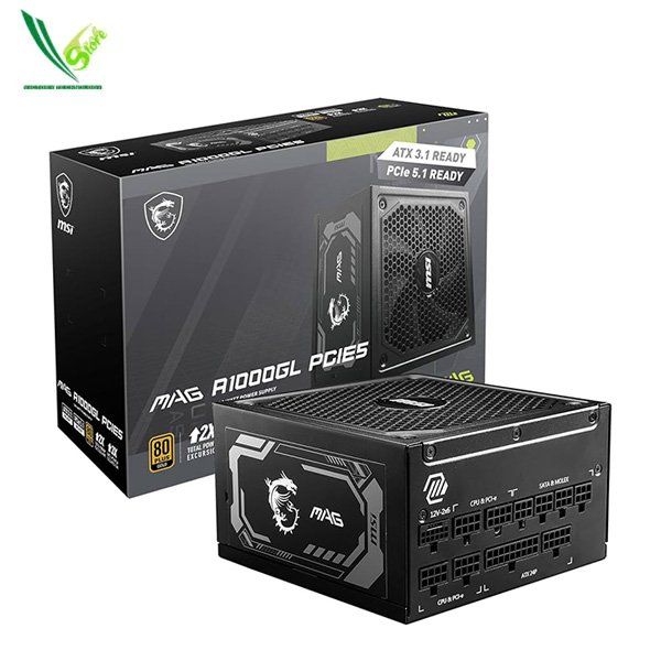 MSI MAG A1000GL 1000W GOLD PCIE5 (Fully Modular)