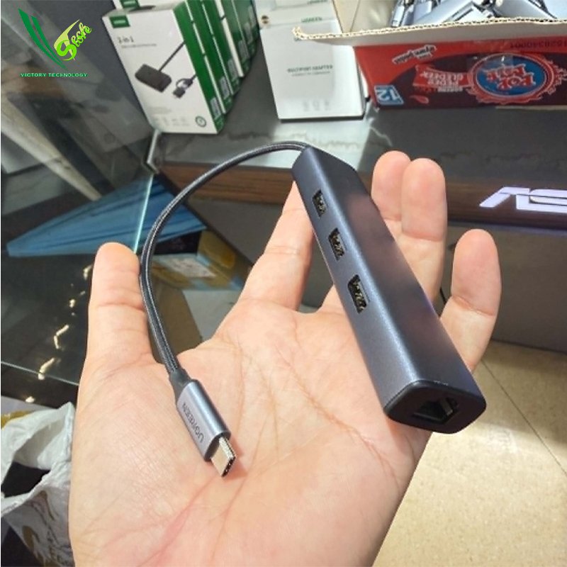 Hub Type C > USB + Lan