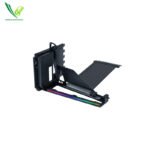 LIAN LI UNIVERSAL 4-SLOT VERTICAL GPU KIT WITH GEN 5 RISER - BLACK