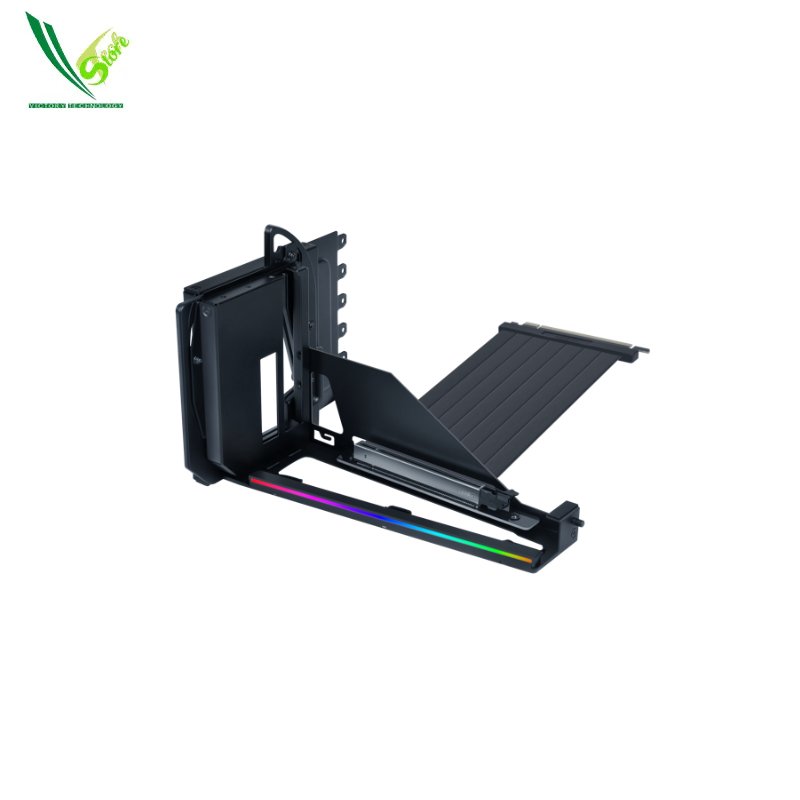 LIAN LI UNIVERSAL 4-SLOT VERTICAL GPU KIT WITH GEN 5 RISER - BLACK